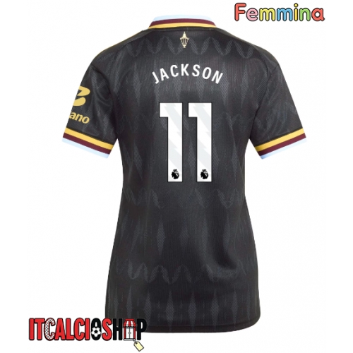 Aston Villa Nicolas Jackson #11 Seconda Maglia Femmina 2026-27 Manica Corta